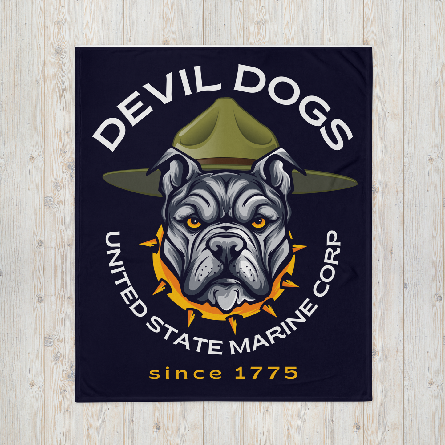 Devil Dogs USMC Throw Blanket