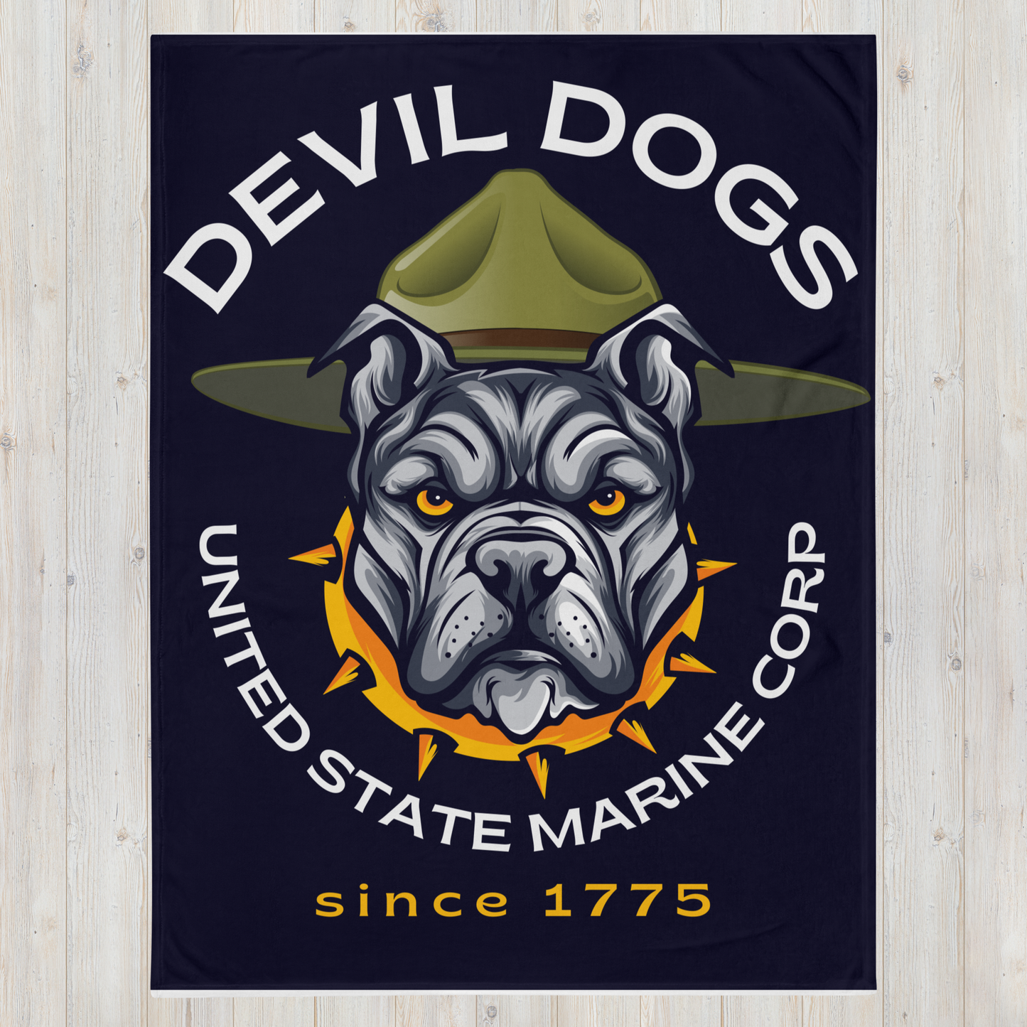 Devil Dogs USMC Throw Blanket